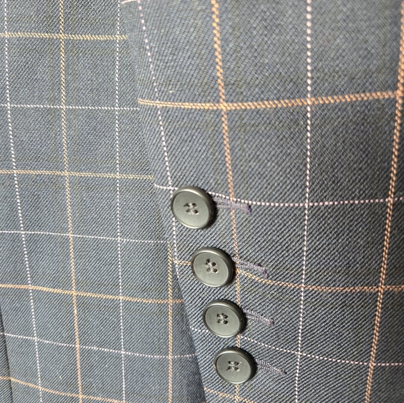JUDITH & CHARLES Black Checkered Coat/ Blazer. Size 6 - Picture 4 of 14